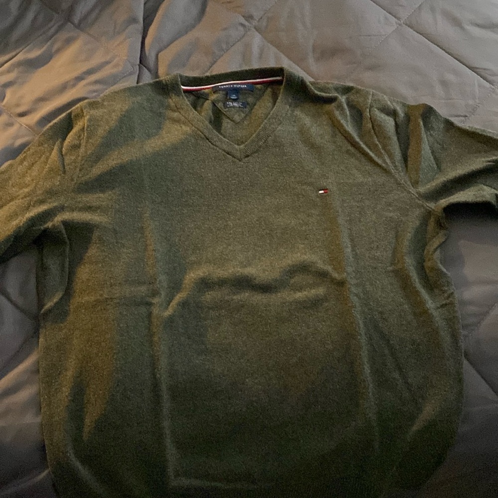 Tommy hilfiger cashmere cotton sweater mens large